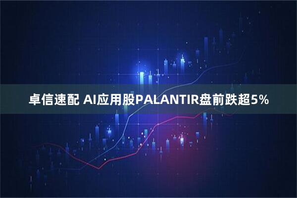 卓信速配 AI应用股PALANTIR盘前跌超5%